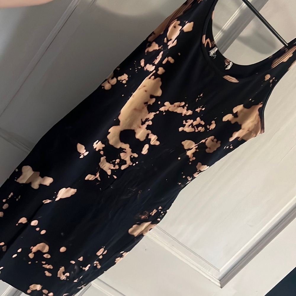Acid Wash Midi Dress